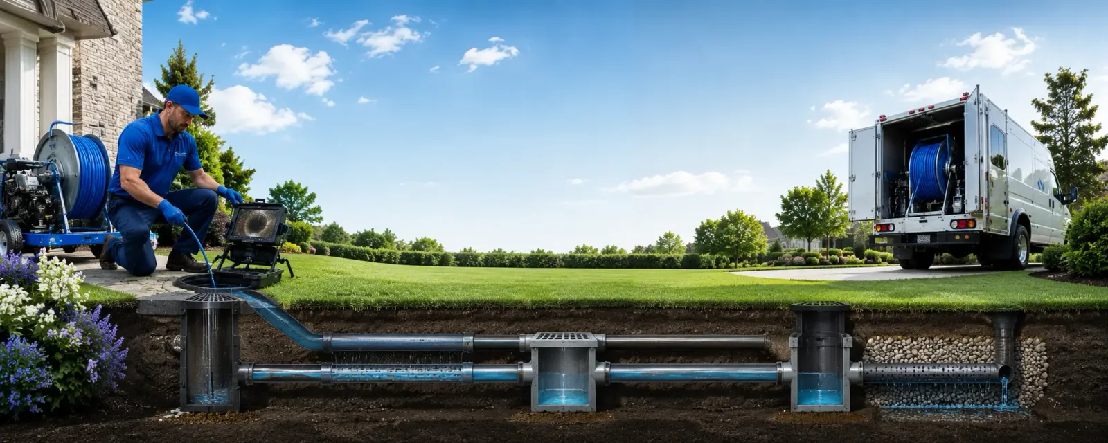 Outdoor drain cleaning information for Camp Murray, WA
